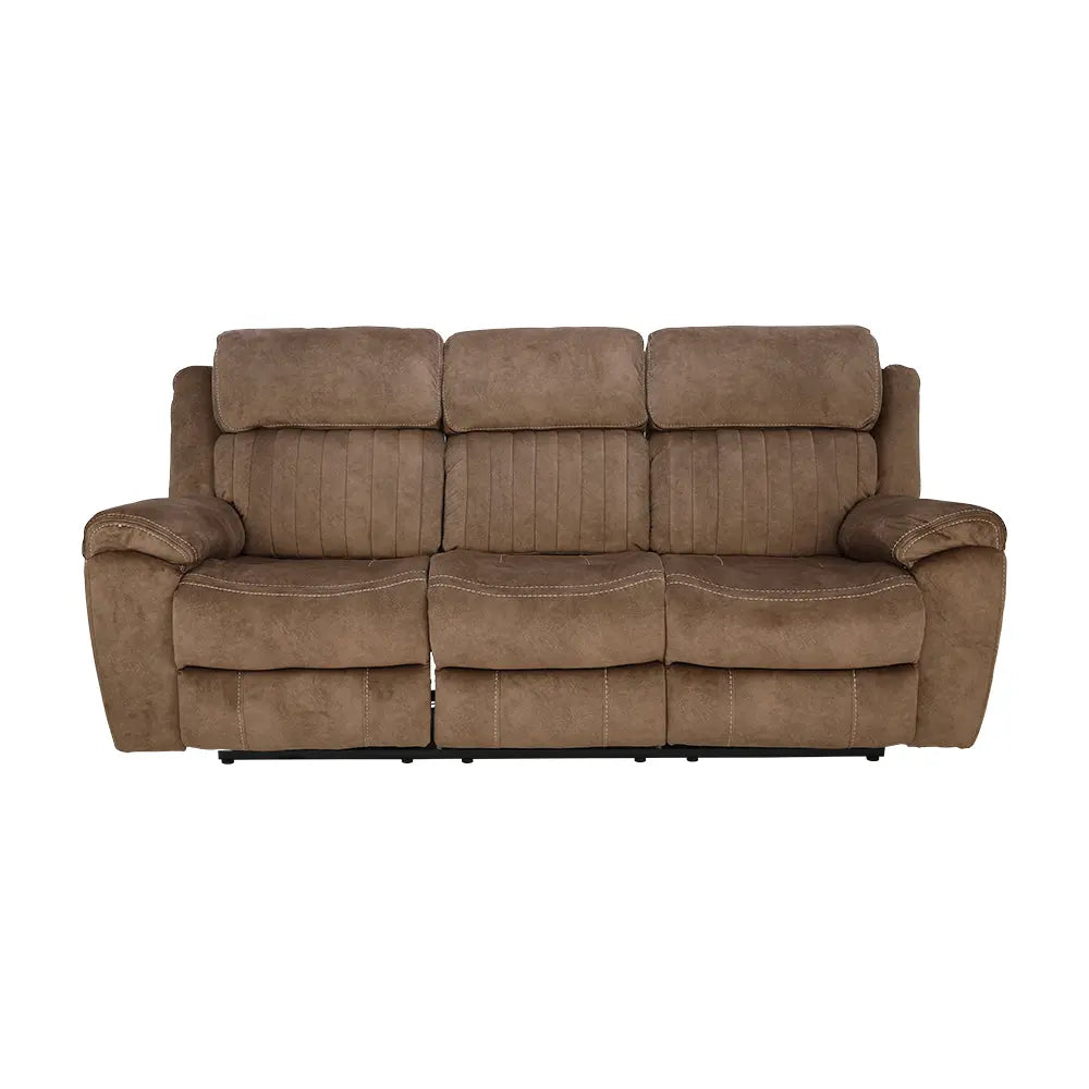 LEDGER FABRIC POWER RECLINER 3/S BN