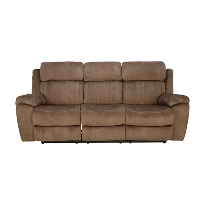 LEDGER FABRIC POWER RECLINER 3/S BN