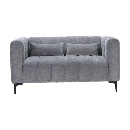 LENNY FABRIC SOFA 2/S DGY