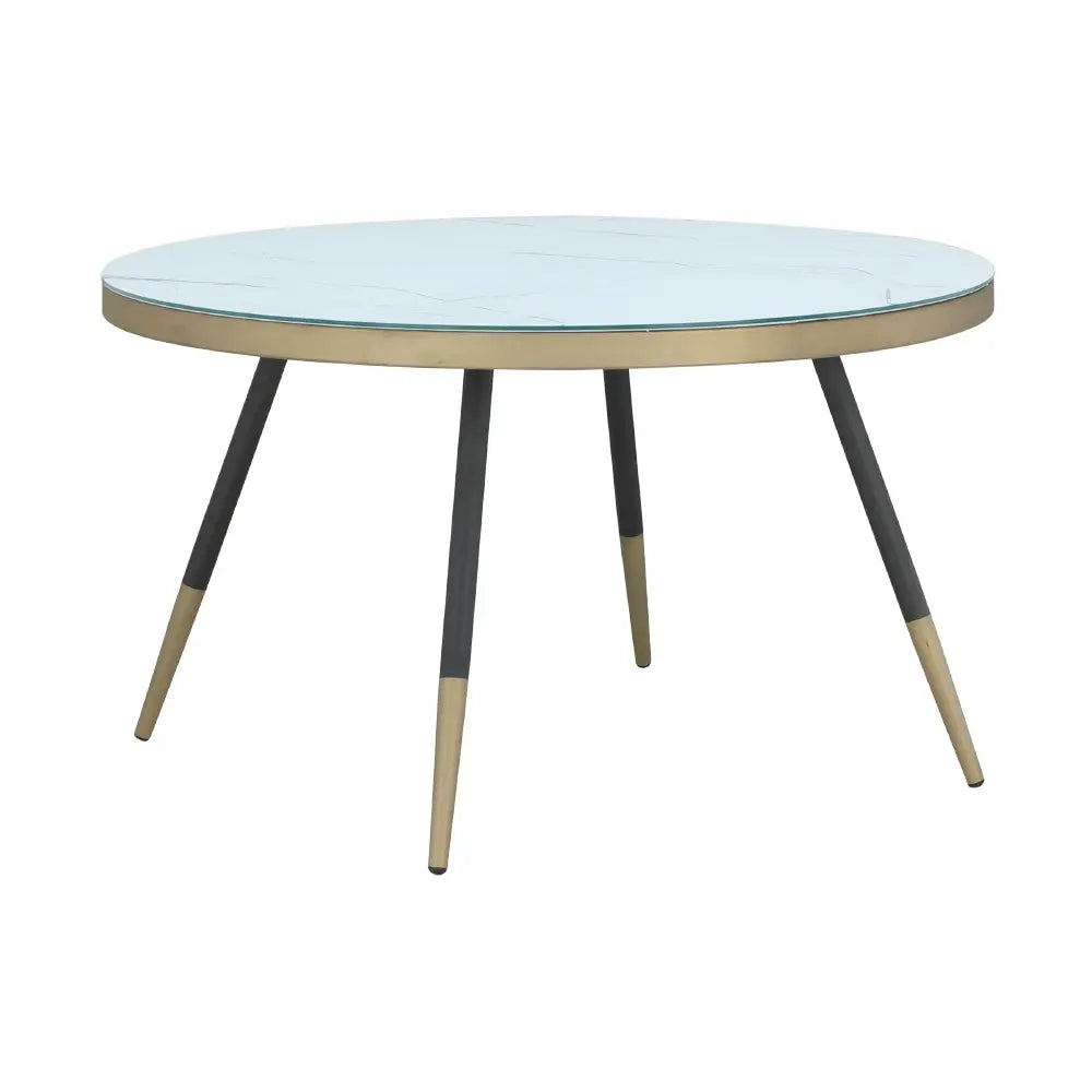 OLIVE GLASS COFFEE TABLE 80 CM WT