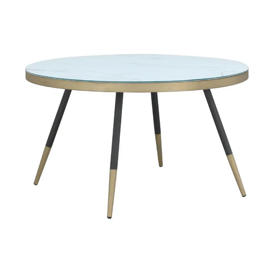 OLIVE GLASS COFFEE TABLE 80 CM WT