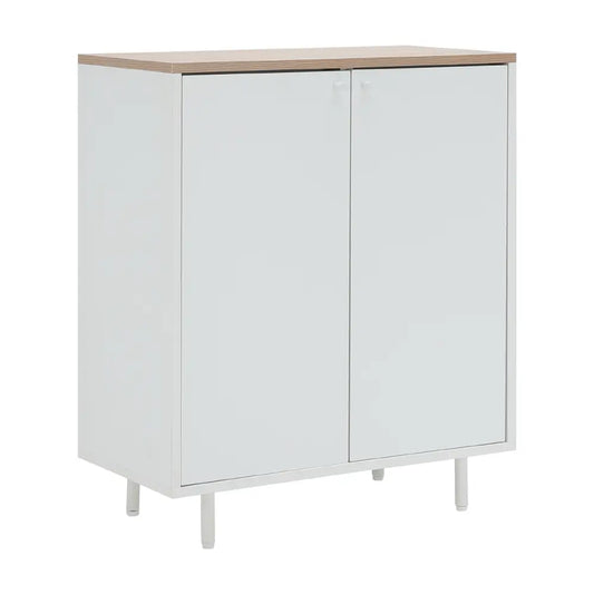 MINIMAL LOW CABINET+DR.OPEN 80 CM. WT/LW