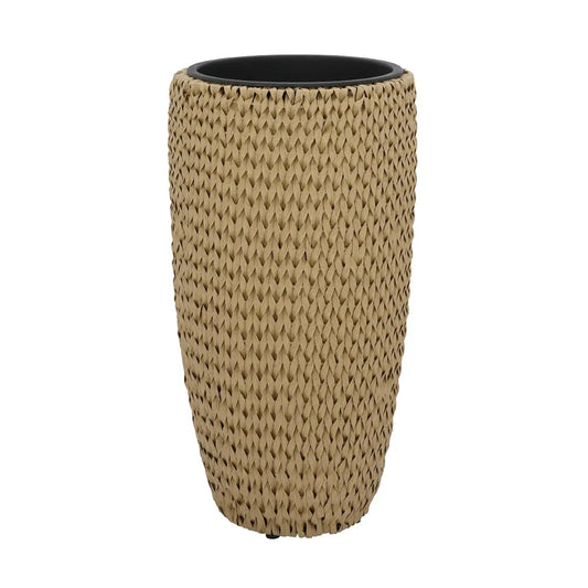 KOJI RATTAN PLASTIC PLANT POT D27XH50 NT