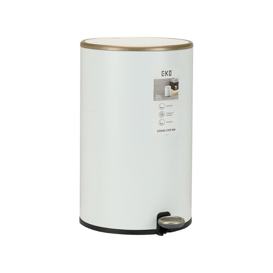 PEARL ROUND STEP BIN WT/GD