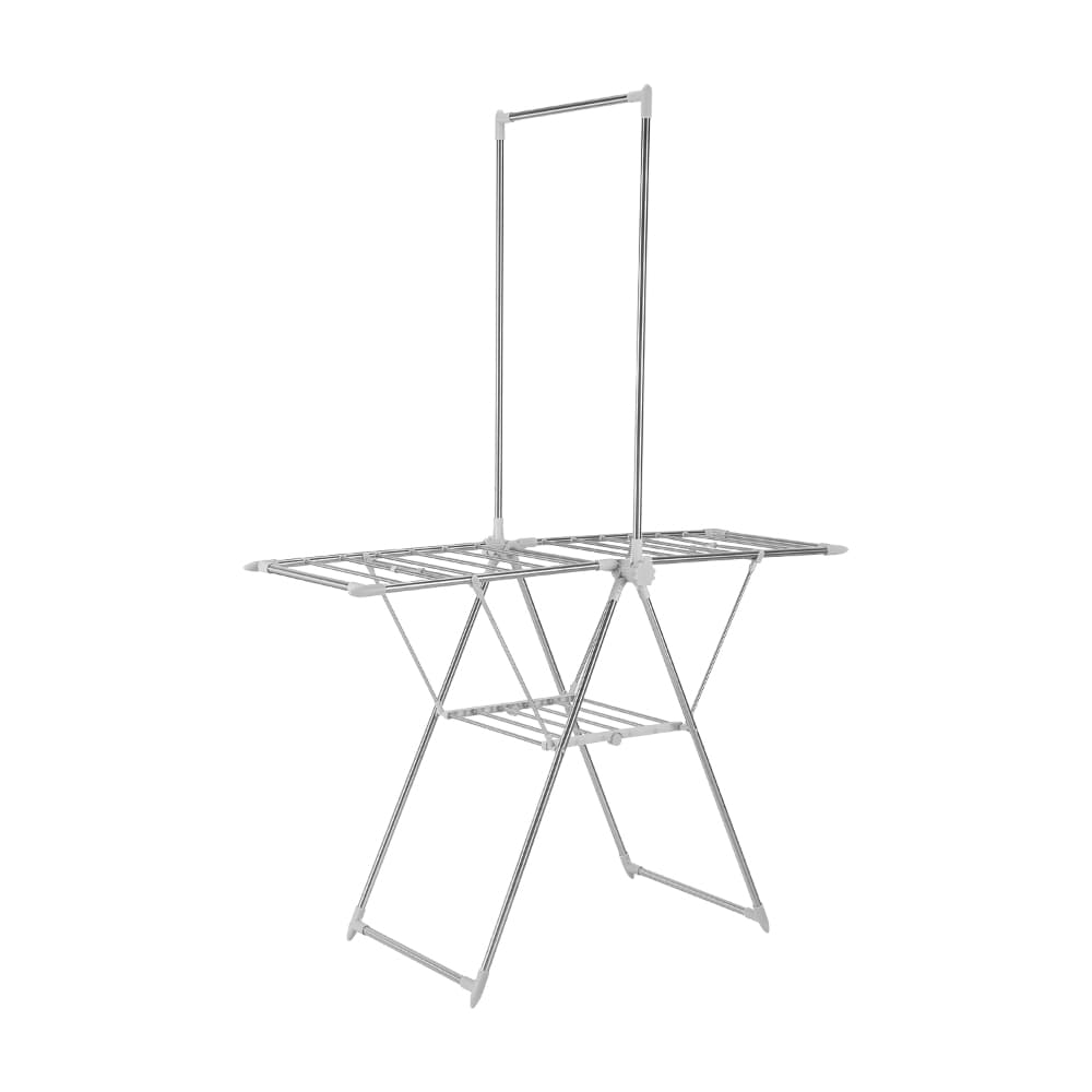 CHESTER WING DRYING RACK+HANG ROD SV/WT