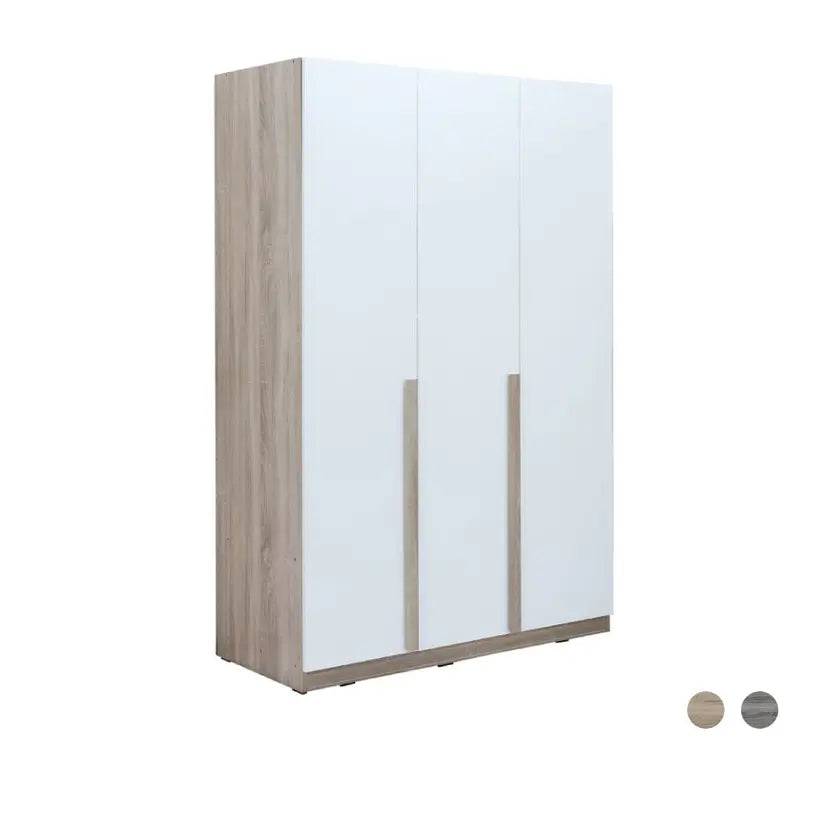MINIO WARDROBE 3DR.120CM. NT/WT